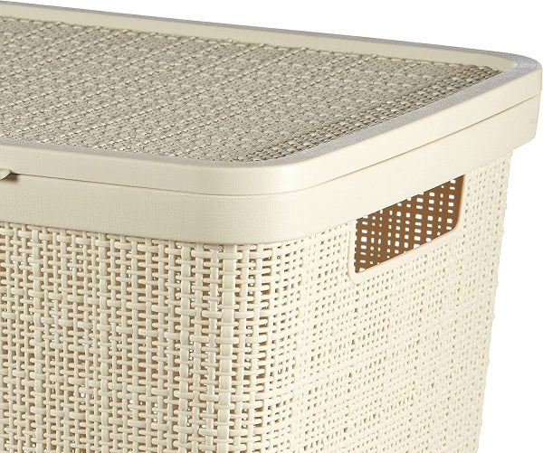 Curver Jute Laundry Hamper 58 L – Beige