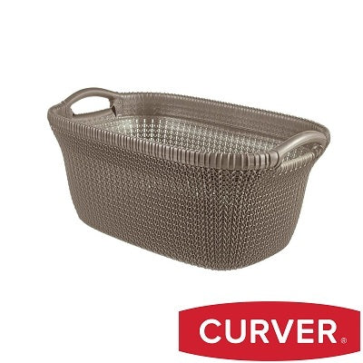 Curver Knit Laundry Basket 40 L – Grey