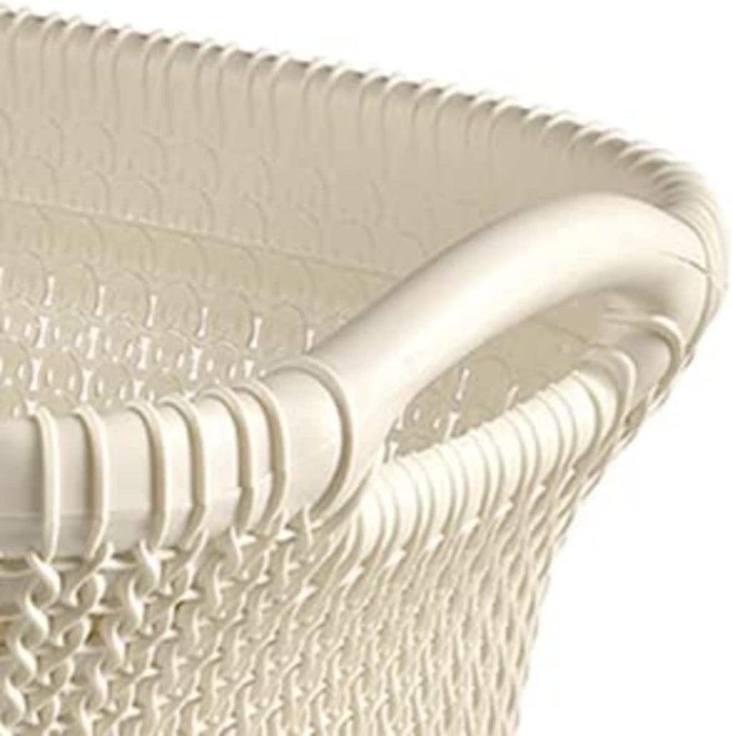Curver Knit Laundry Basket 40 L – White