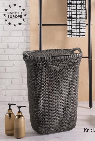 Curver Knit Laundry Hamper 57 L – Grey