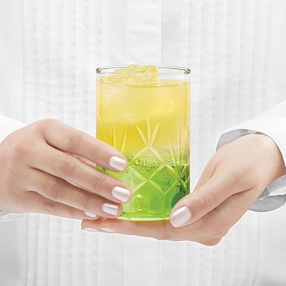Borosil Meadow Glass 350 ml – Set of 6