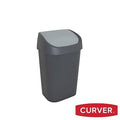 Curver Mistral Swing Bin 25 L – Dark Grey