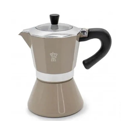 Pezzetti Bellexpress Aluminum Coffee Maker 6 Cups – Beige