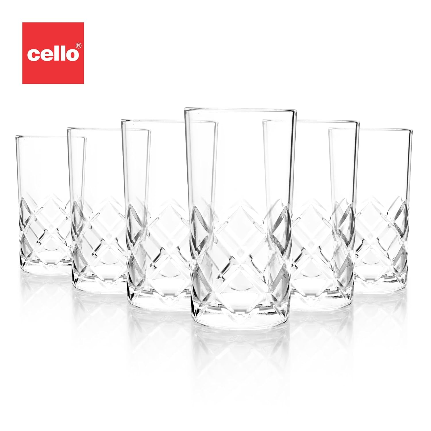Cello Old Fashioned Glass Tumbler 275 ml - 6 pcs