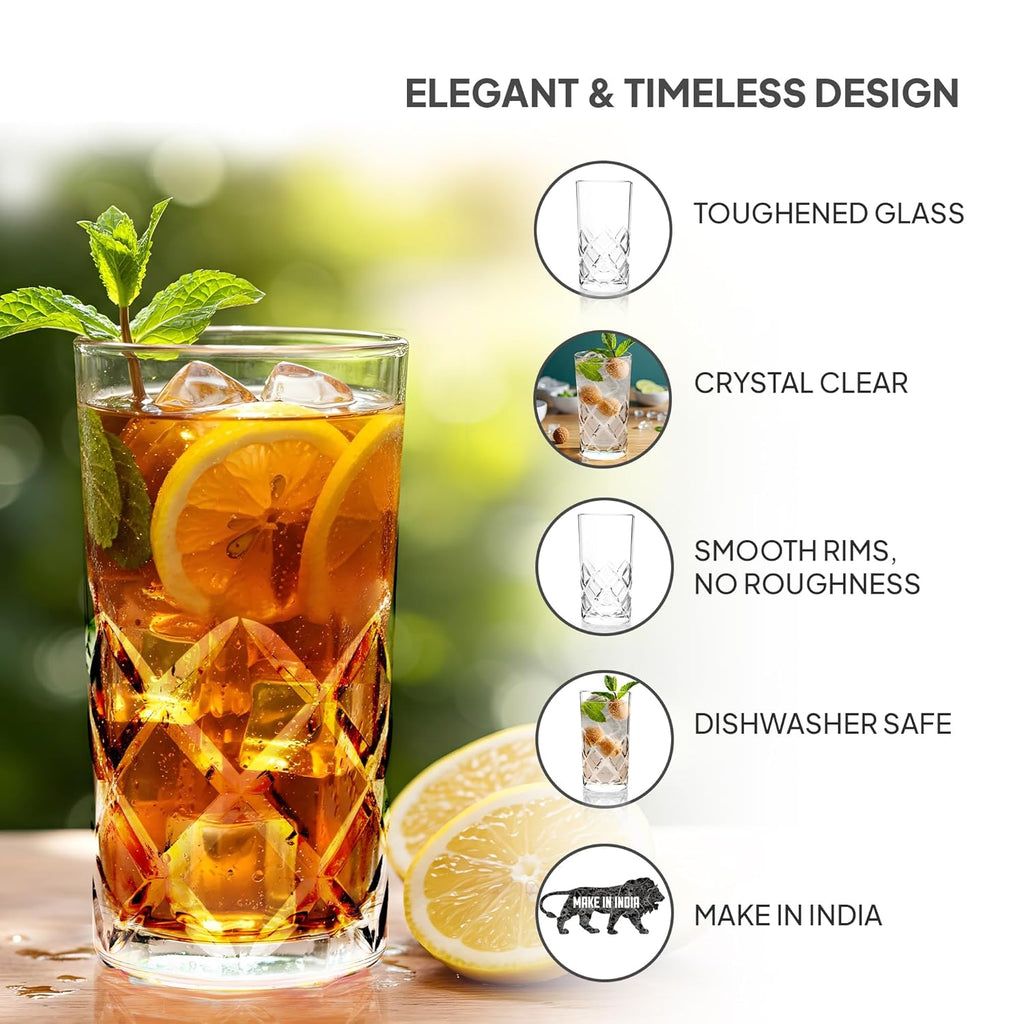 Cello Old Fashioned Glass Tumbler 275 ml - 6 pcs