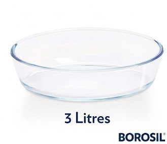 Borosil Oval Oven Dish 3 L