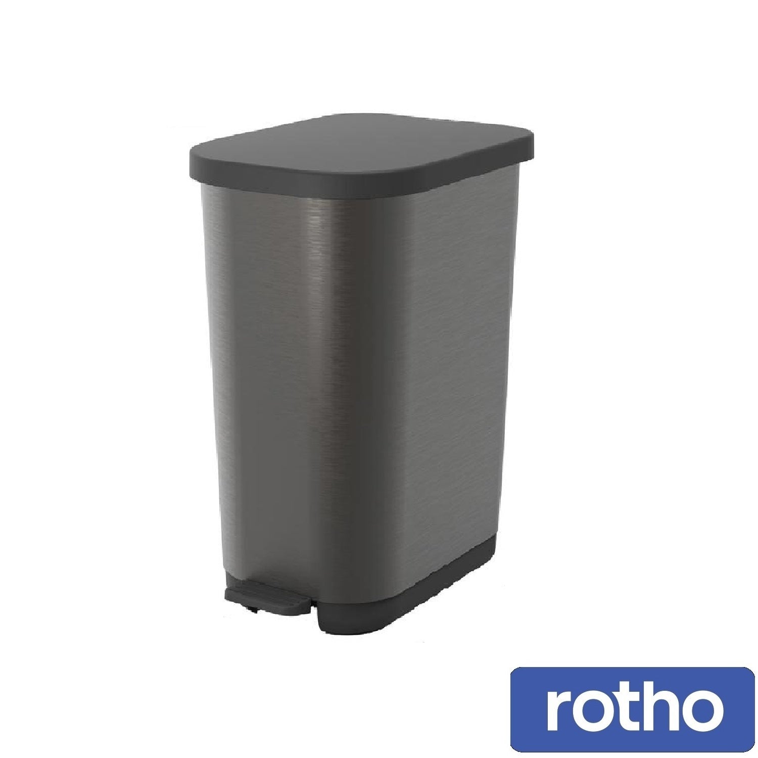 Rotho Paso Pedal Bin Grey 35 L