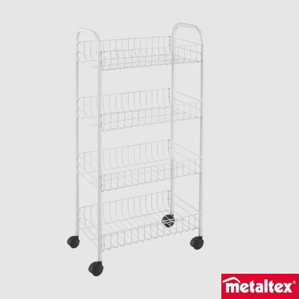 Metaltex Pisa 4 Tier Rolling Cart