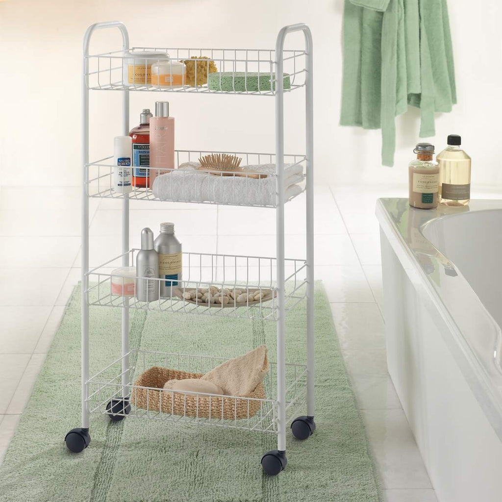 Metaltex Pisa 4 Tier Rolling Cart