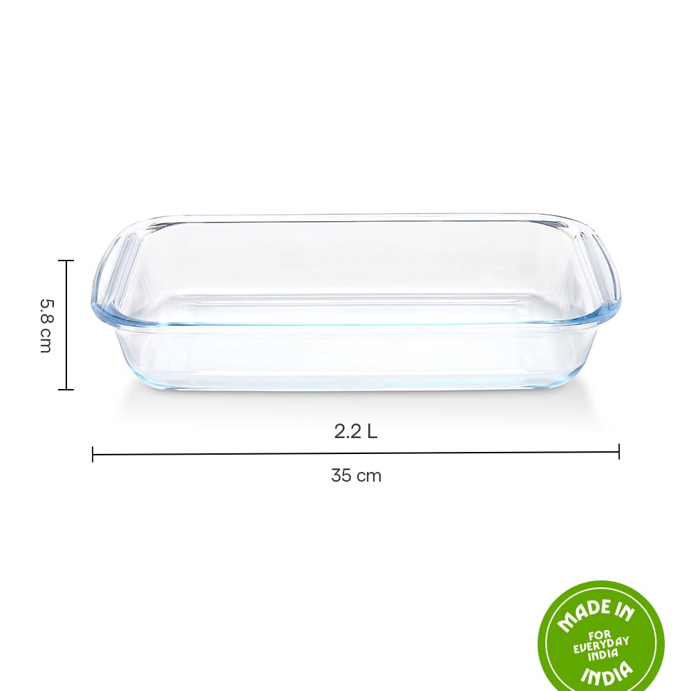 Borosil Rectangular Oven Dish 2.2 L