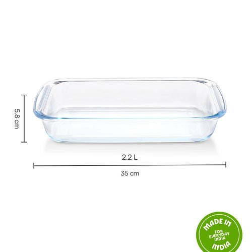 Borosil Rectangular Oven Dish 2.2 L