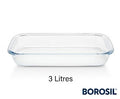 Borosil Rectangular Oven Dish 3 L