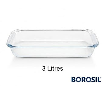 Borosil Rectangular Oven Dish 3 L