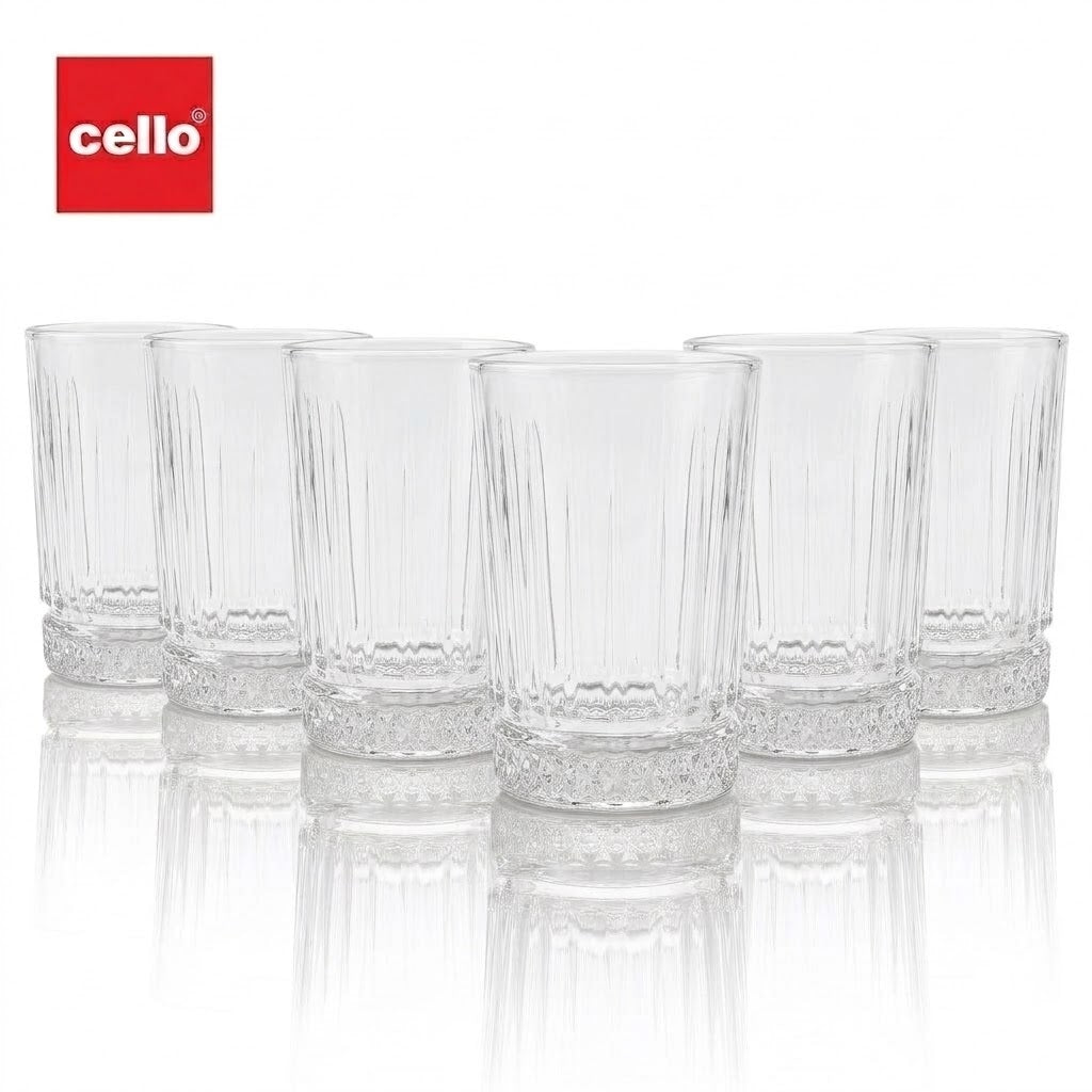 Cello Rio Glass Tumbler 275 ml – 6 PCS Set