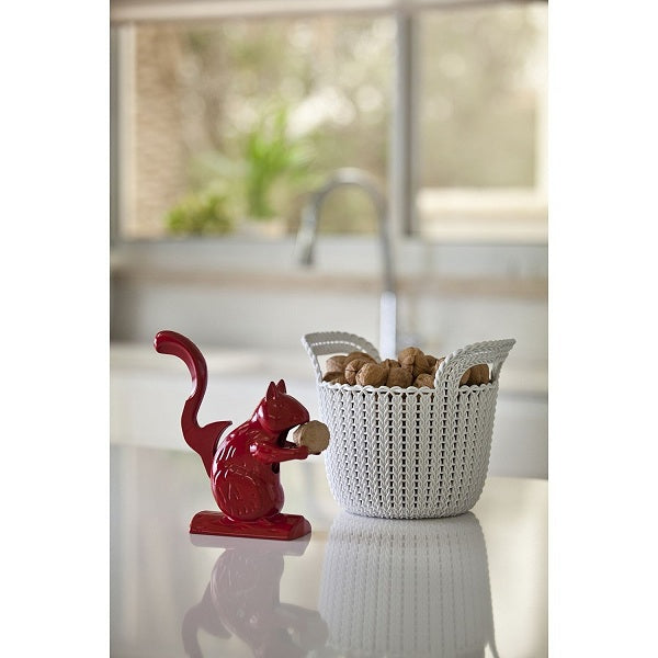 Curver Knit Small Round Basket – White