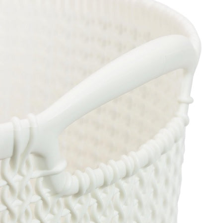 Curver Knit Round Large Laundry Basket – White