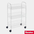 Metaltex Siena 3 Tier Rolling Cart