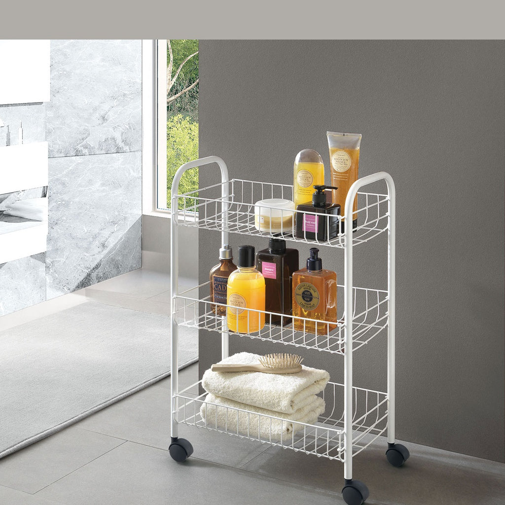 Metaltex Siena 3 Tier Rolling Cart