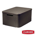 Curver Style Box Large – Brown with Lid
