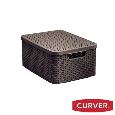 Curver Style Box Medium – Brown with Lid