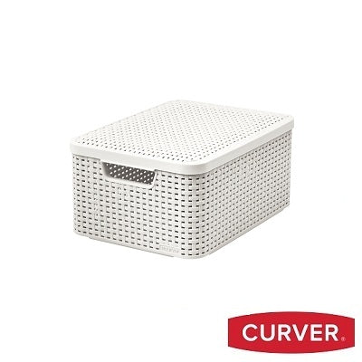 Curver Style Box Medium – White with Lid