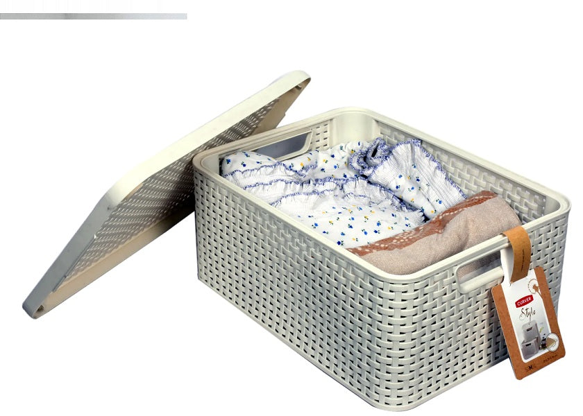 Curver Style Box Medium – White with Lid