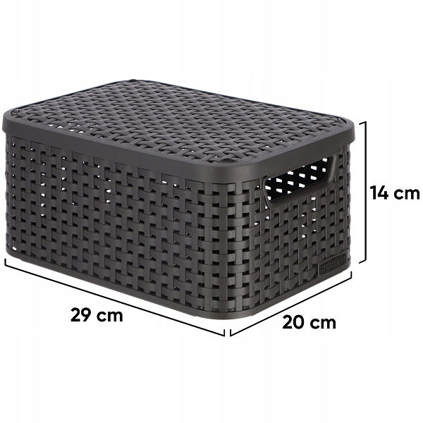 Curver Style Box Small – Brown with Lid