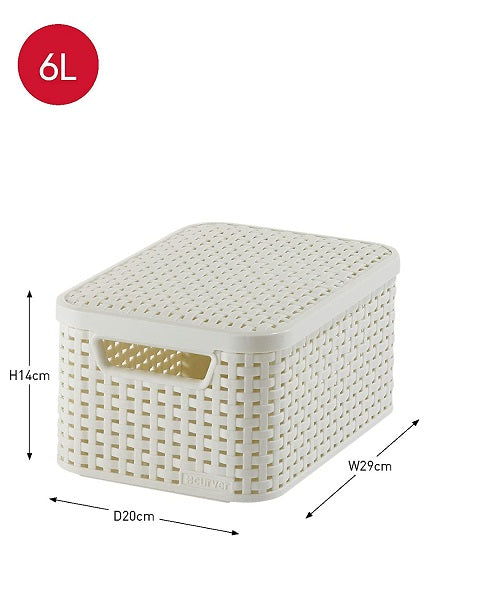 Curver Style Box Small – White with Lid