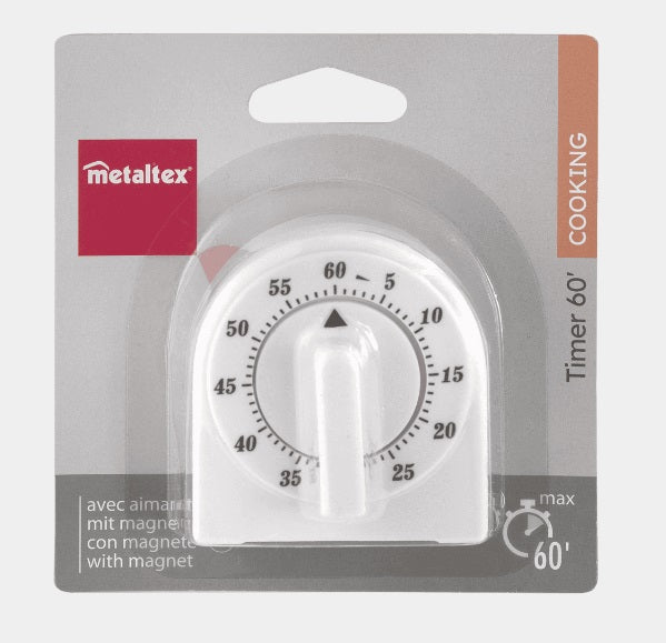 Metaltex 60-Minute Mechanical Timer
