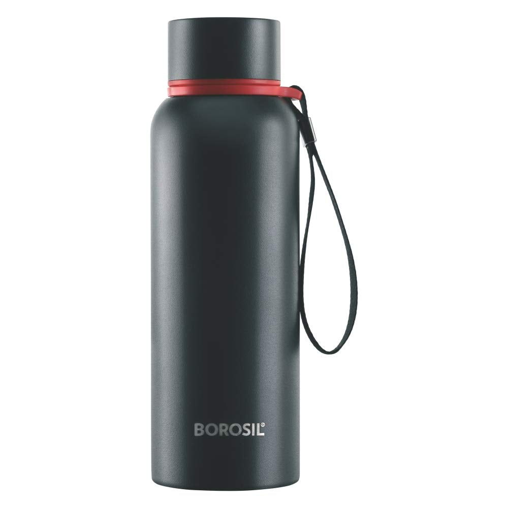 Borosil Trek Flask - 500 ml - Black