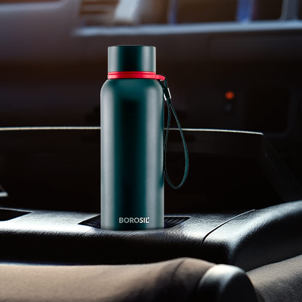 Borosil Trek Flask - 500 ml - Black