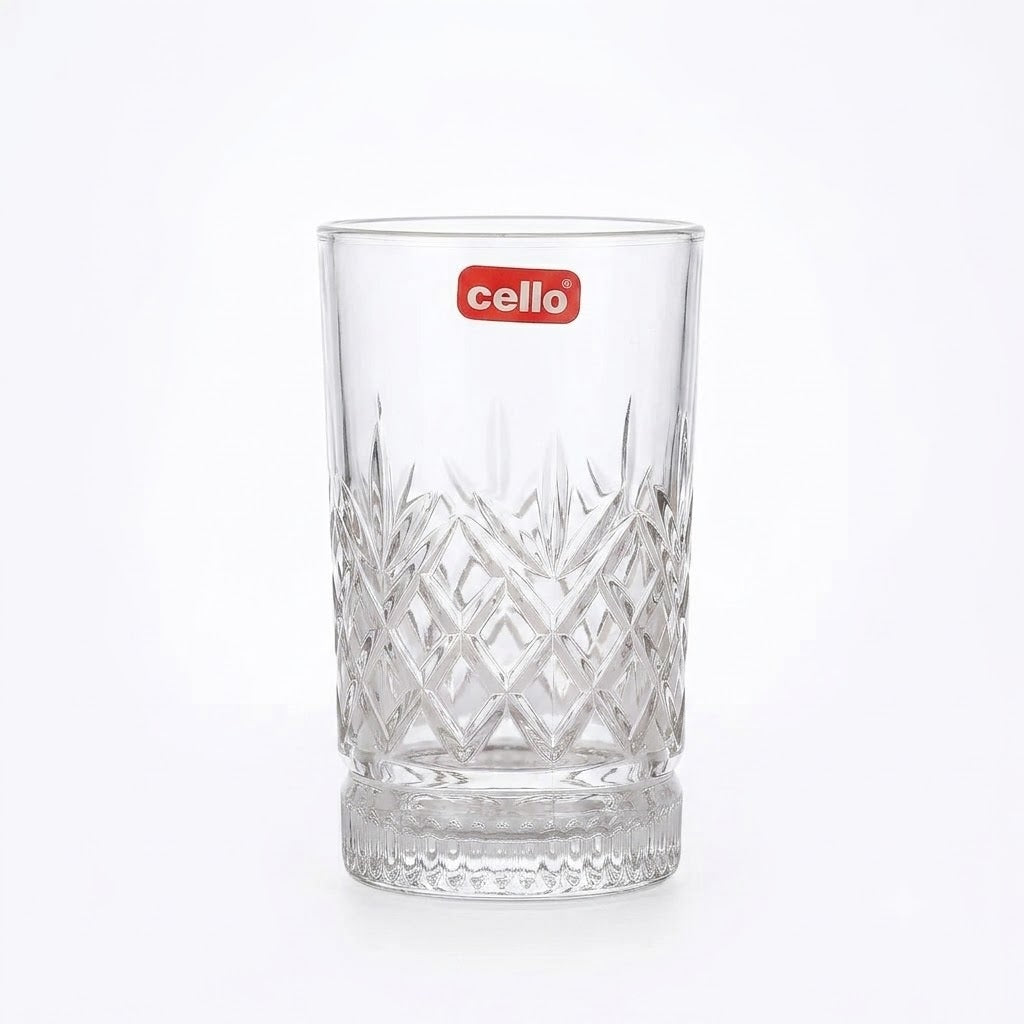 Cello Trinity Glass Tumbler 275 ml – 6 PCS Set