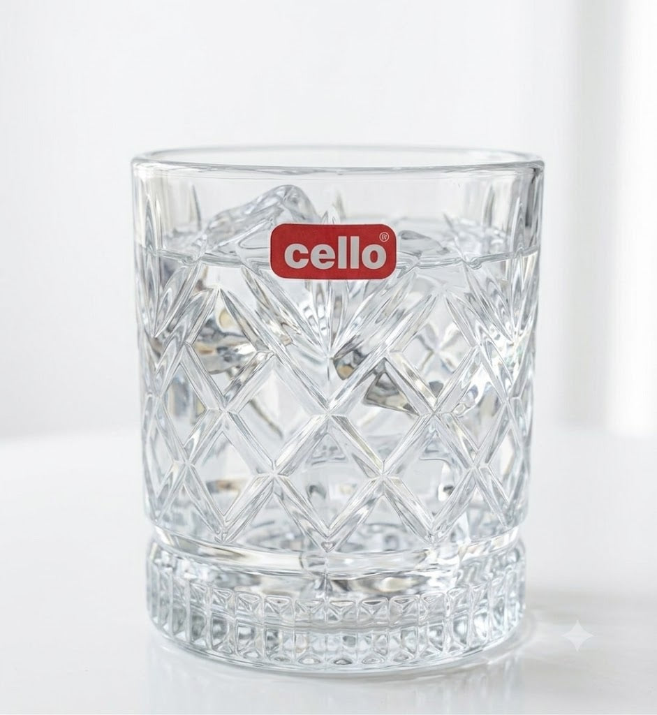 Cello Trinity Glass Tumbler 215 ml – 6 PCS Set