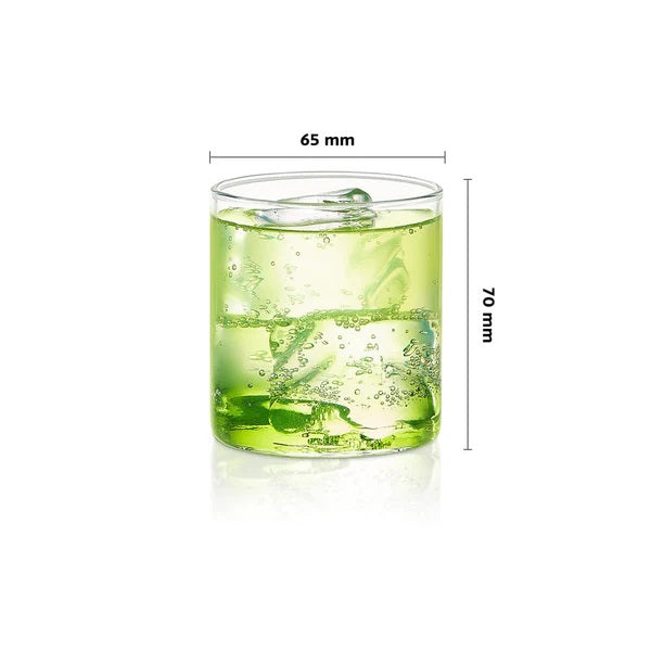 Borosil Vision Small Squat Glass 205 ml – Set of 6