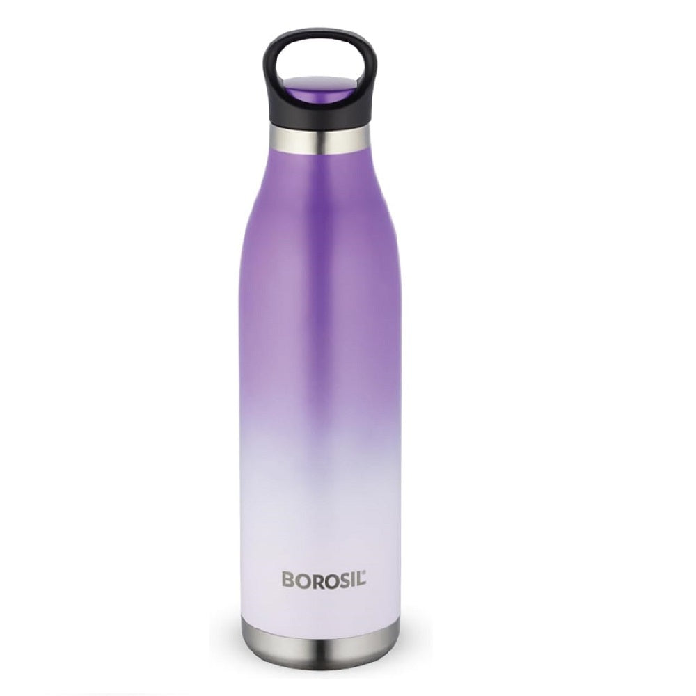 Borosil Colourcrush Flask - 700ml - Purple
