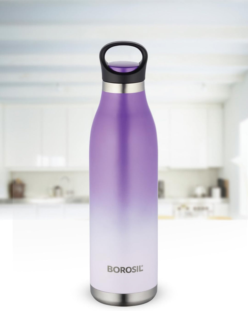 Borosil Colourcrush Flask - 700ml - Purple