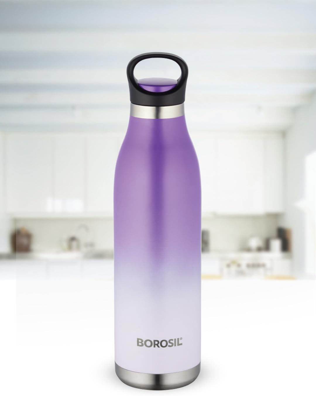 Borosil Colourcrush Flask - 700ml - Purple