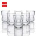Cello Grip Glass Tumbler Set 255 ml - 6 Pieces