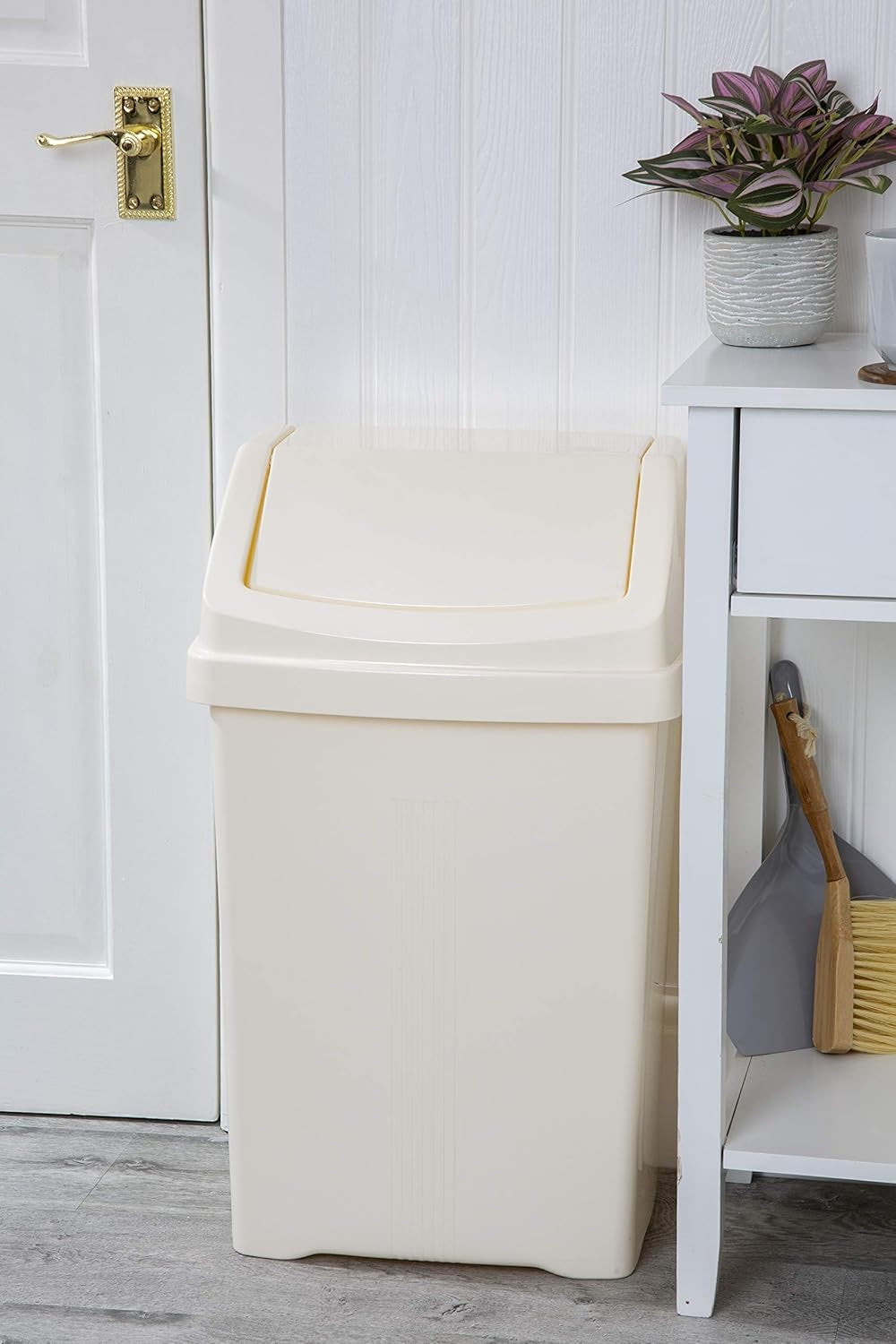 Wham Swing Bin 50L – Soft Cream
