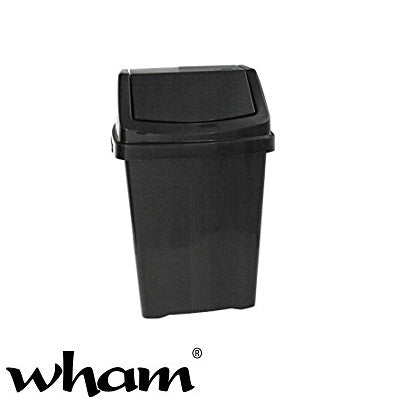 Wham Casa 8L Swing Bin – Black