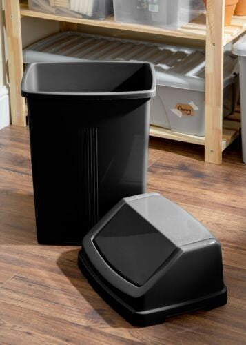 Wham Casa 8L Swing Bin – Black