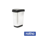 Rotho Twist Bin Silver 25 L