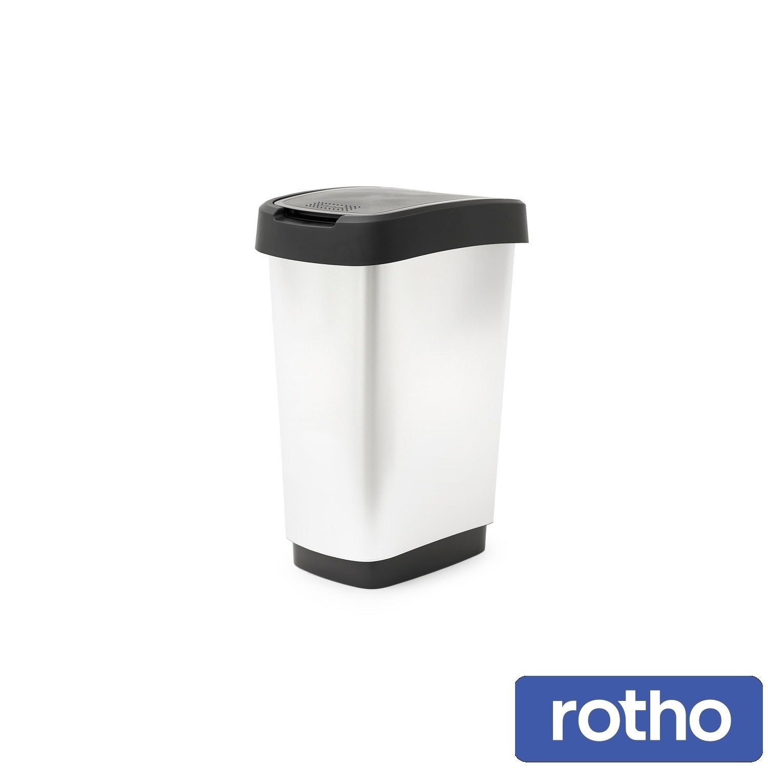 Rotho Twist Bin Silver 25 L