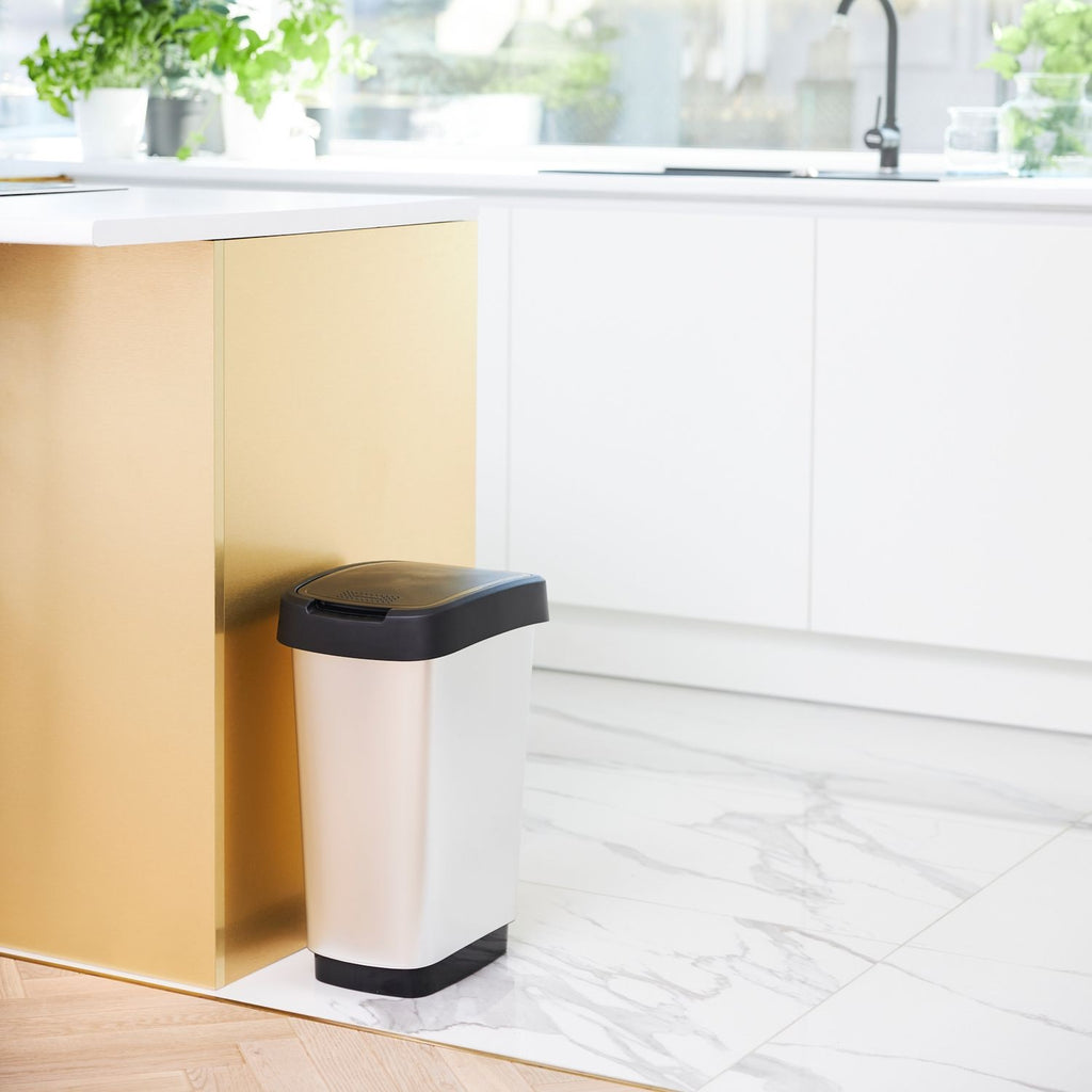 Rotho Twist Bin Silver 25 L