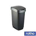 Rotho Twist Bin Black 50 L