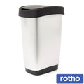 Rotho Twist Bin Silver 50 L